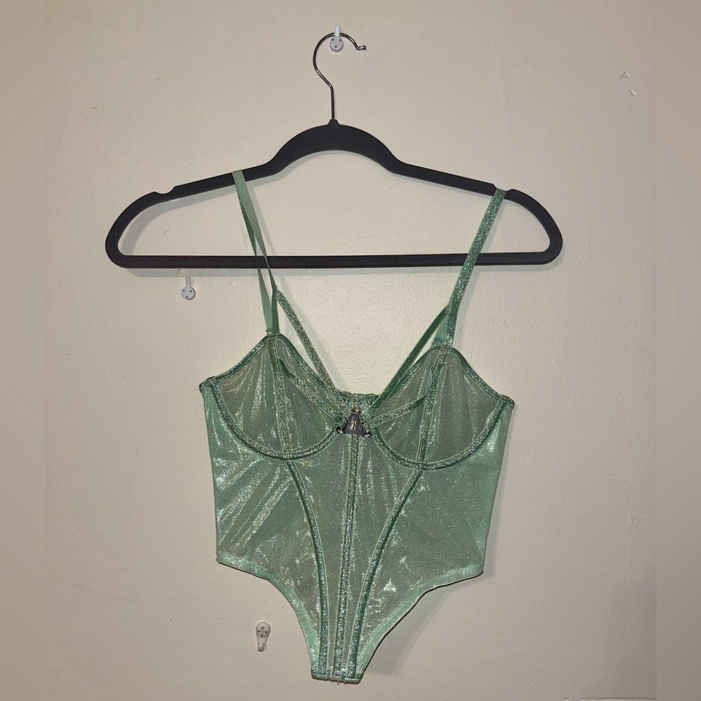 Savage x fenty mint green bustier